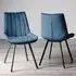 Fontana Dining Chair - Blue, Velvet