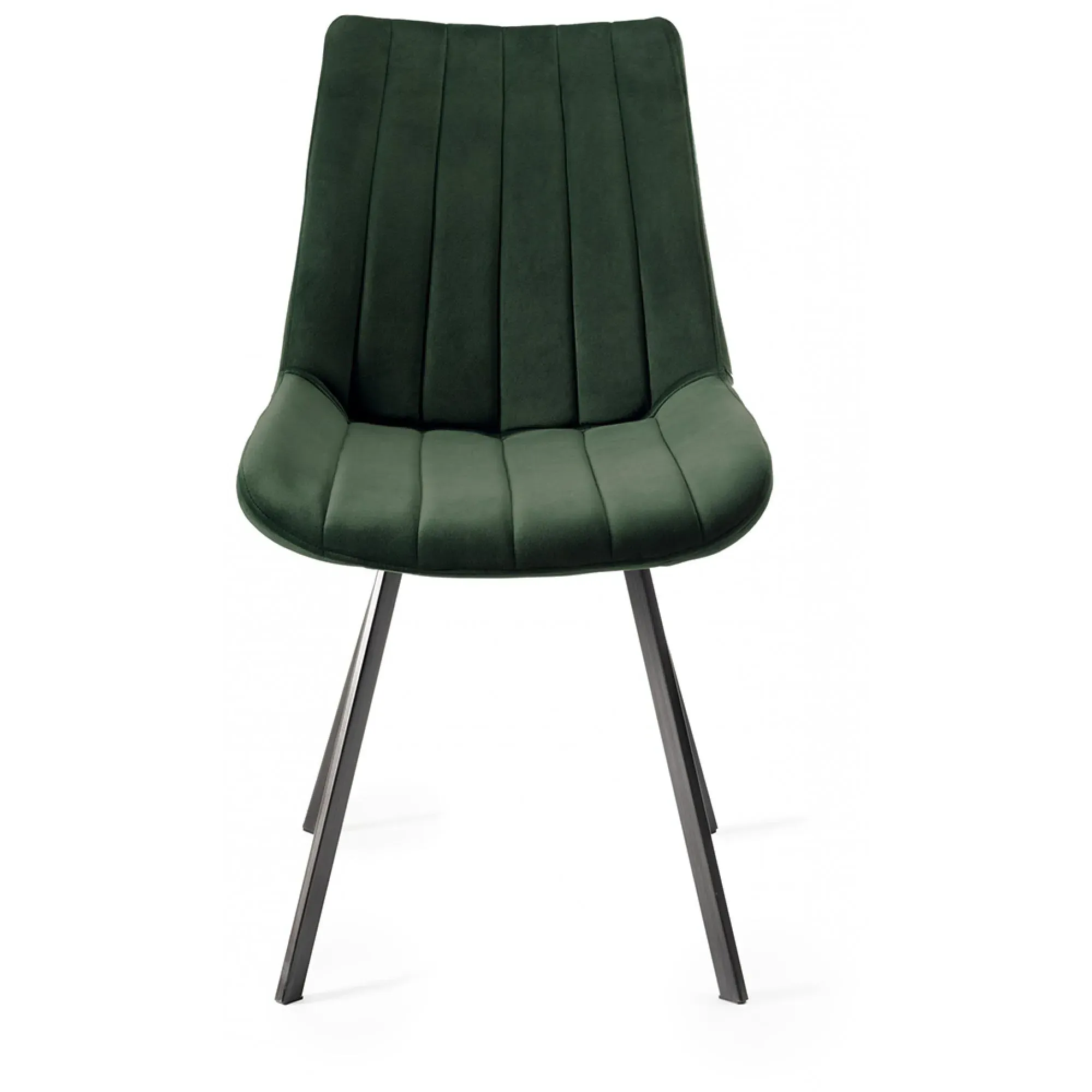 Fontana Dining Chair - Green, Velvet