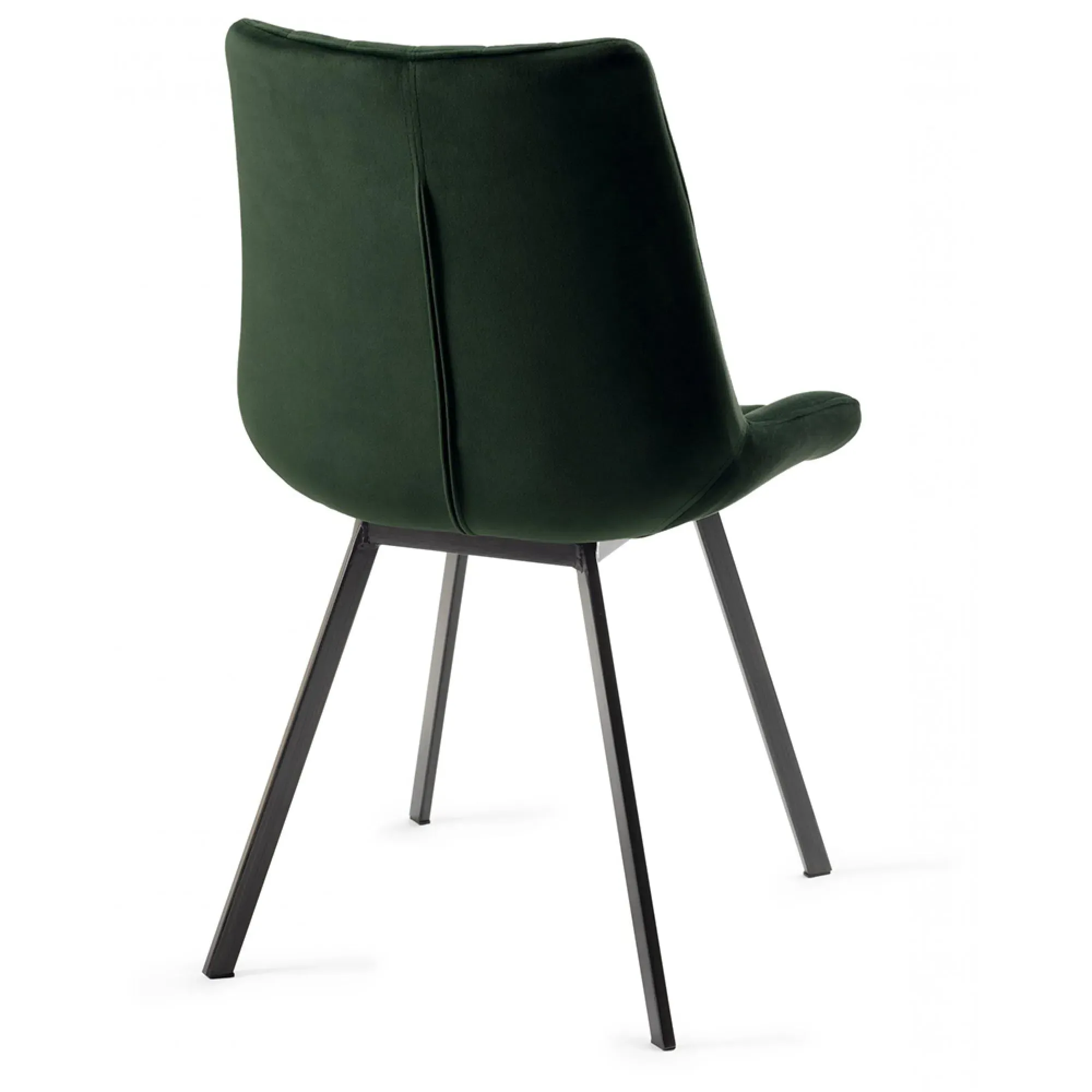 Fontana Dining Chair - Green, Velvet