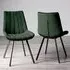 Fontana Dining Chair - Green, Velvet