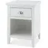 Hampstead 1 Drawer Bedside Cabinet - White