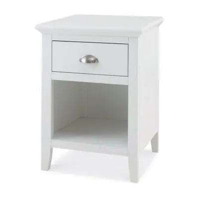 Hampstead 1 Drawer Bedside Cabinet - White