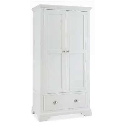 Hampstead 2 Door Combi Wardrobe - White