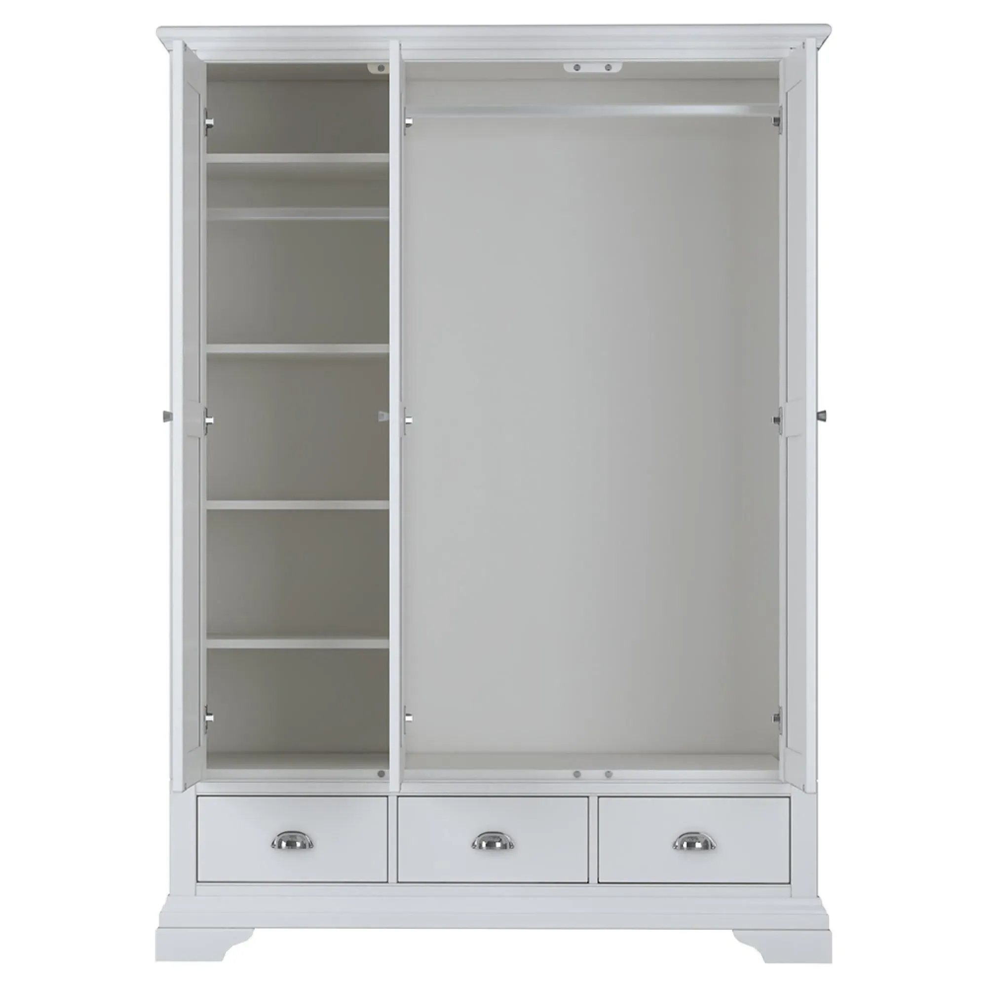 Hampstead 3 Door Combi Wardrobe - White