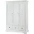 Hampstead 3 Door Combi Wardrobe - White
