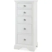 Hampstead 5 Drawer Tall Chest - White