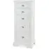 Hampstead 5 Drawer Tall Chest - White
