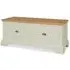 Hampstead Soft Grey and Pale Oak Blanket Box - Grey, Oak