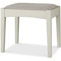 Hampstead Stool - Soft Grey, Pebble Grey Fabric