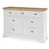 Hampstead Two Tone 3+4 Drawer Chest - Ivory, Oak