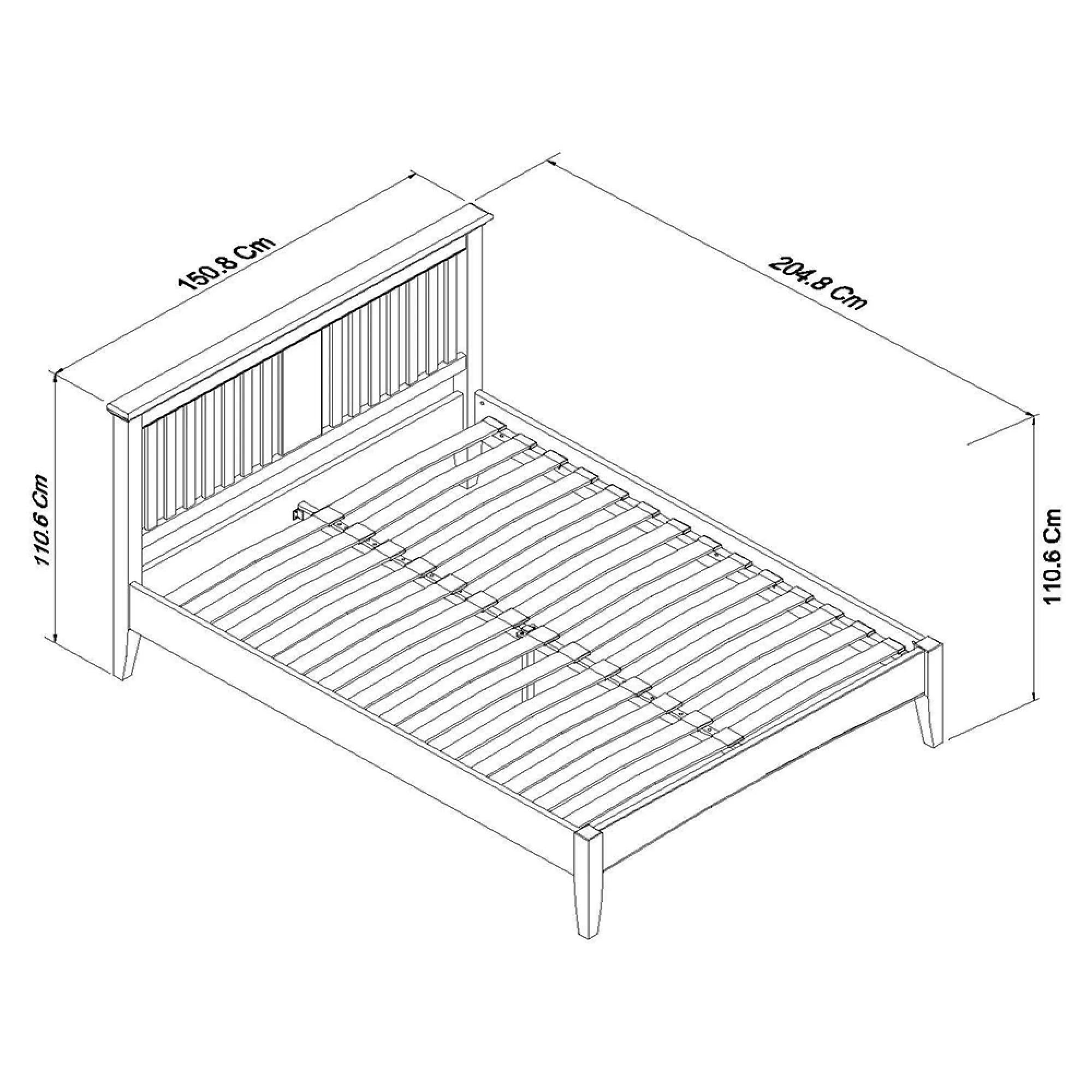 Hampstead Two Tone Bedstead - Ivory, Oak