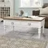 Hampstead Two Tone Coffee Table with Drawers - Ivory, Oak