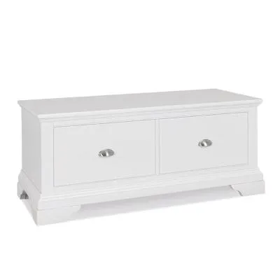 Hampstead White Blanket Box - White