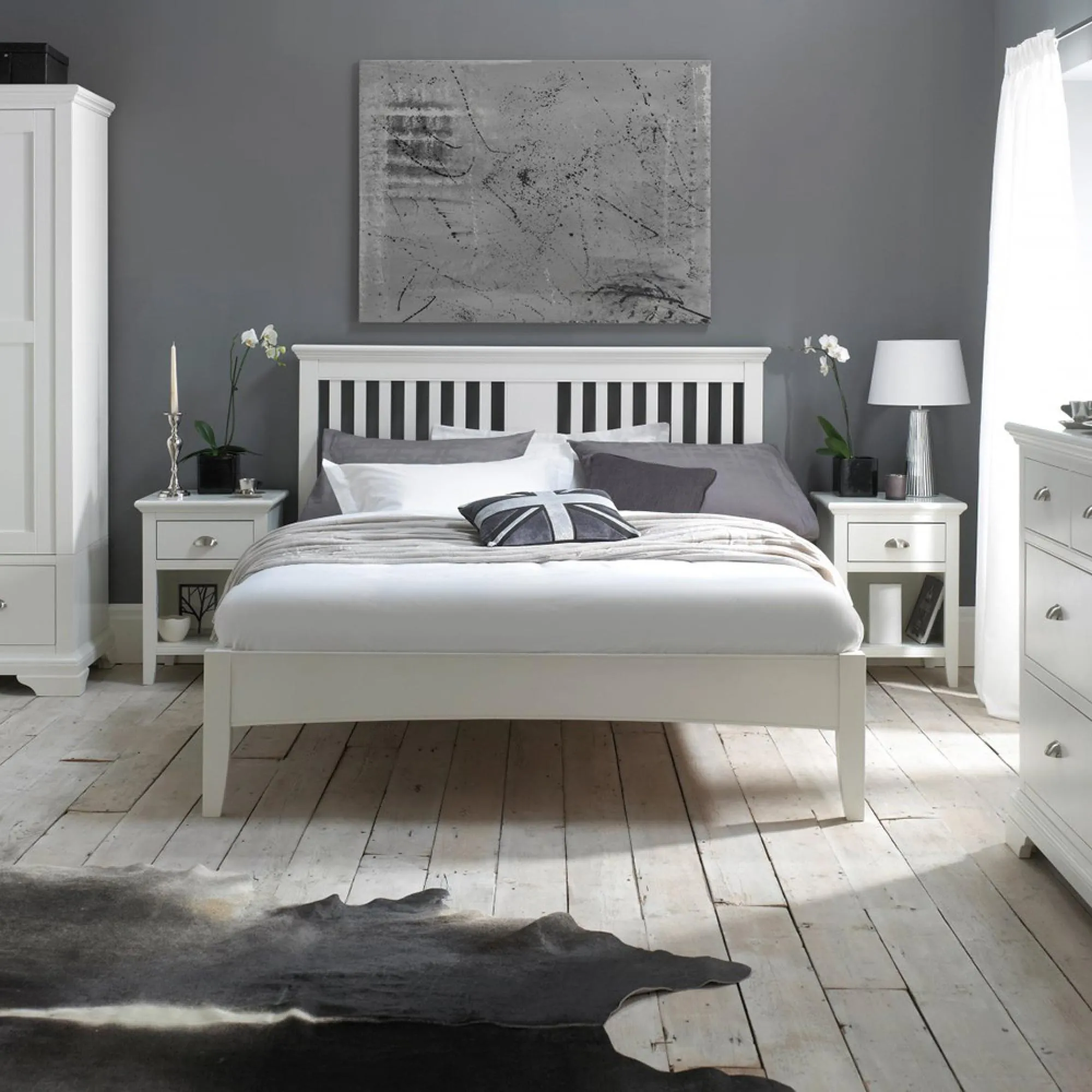 Hampstead White Headboard - White