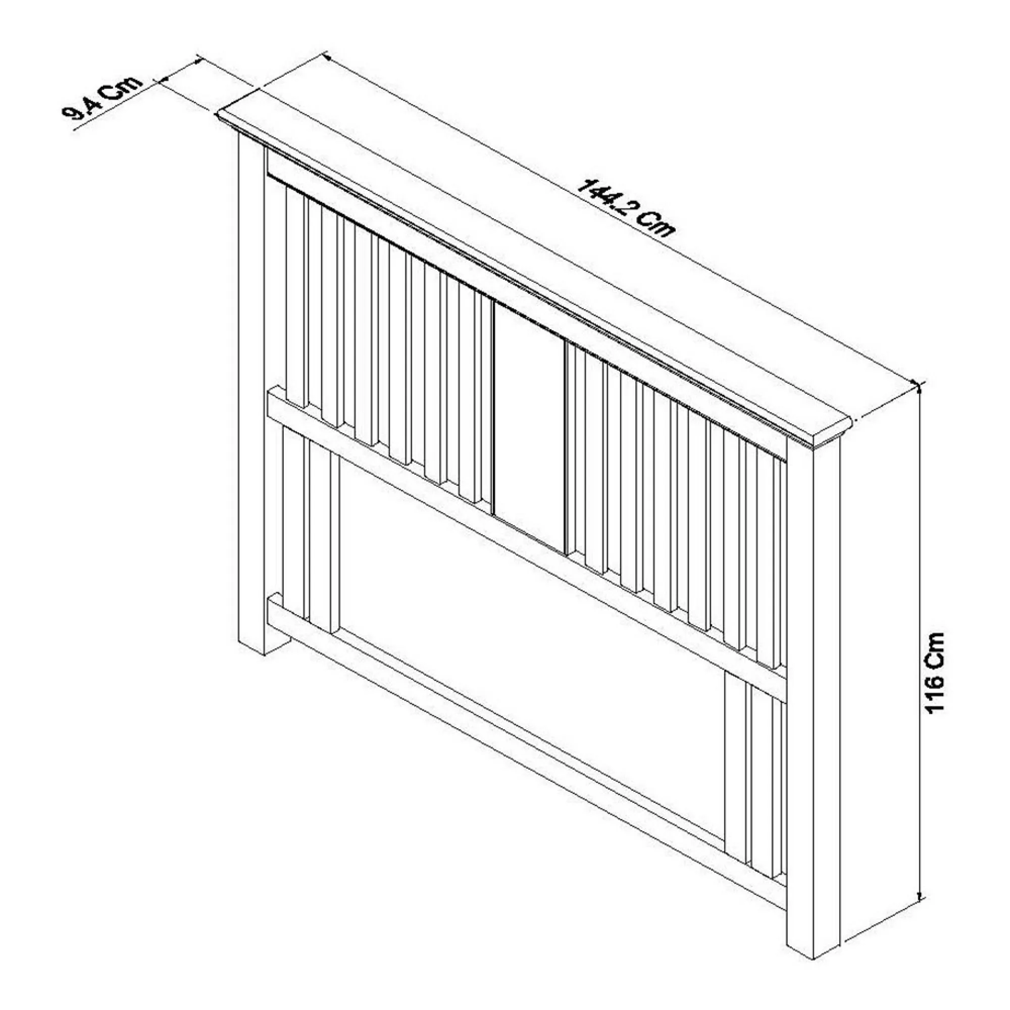 Hampstead White Headboard - White