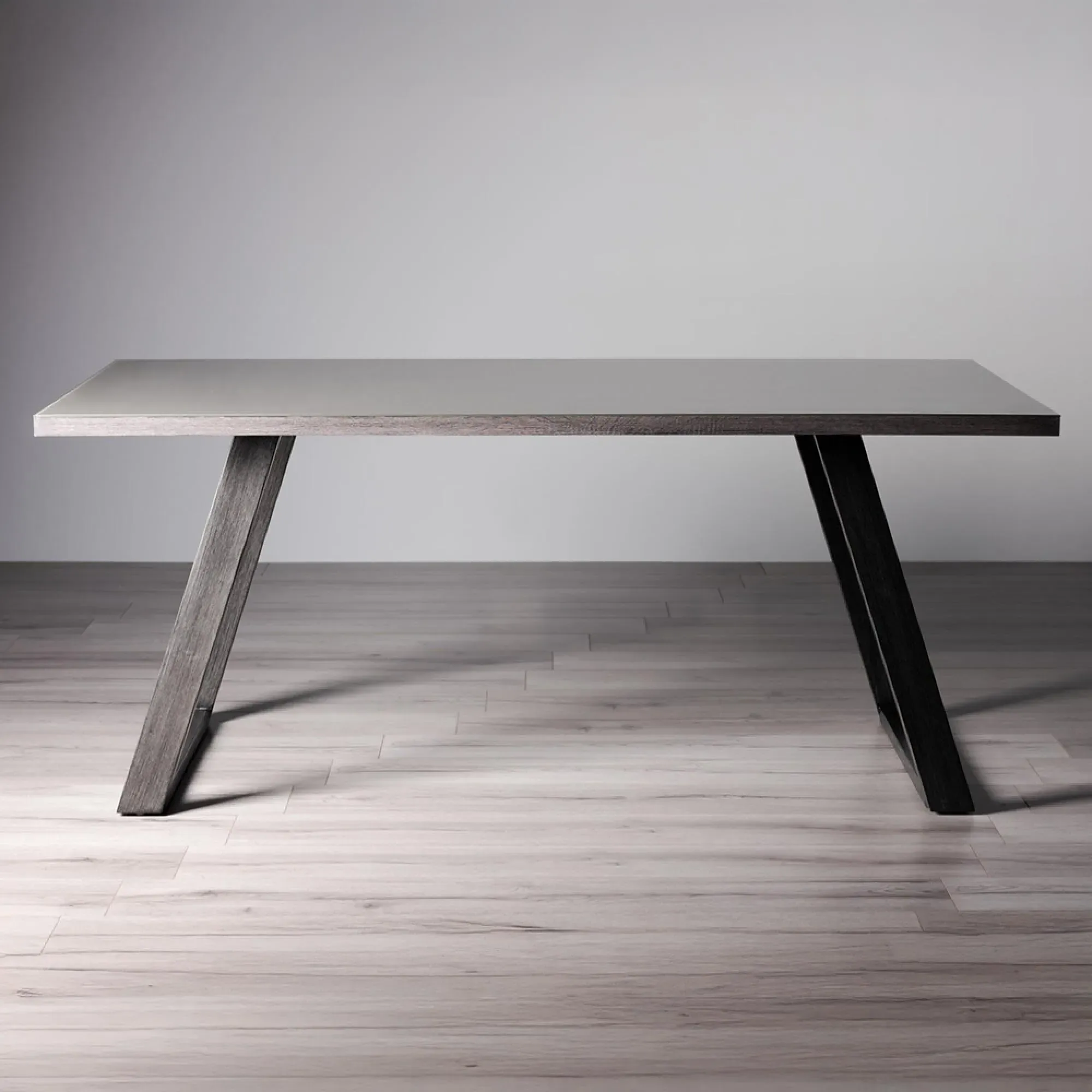 Hirst 6-Seater Dining Set with Fontana Chairs - Grey, Velvet