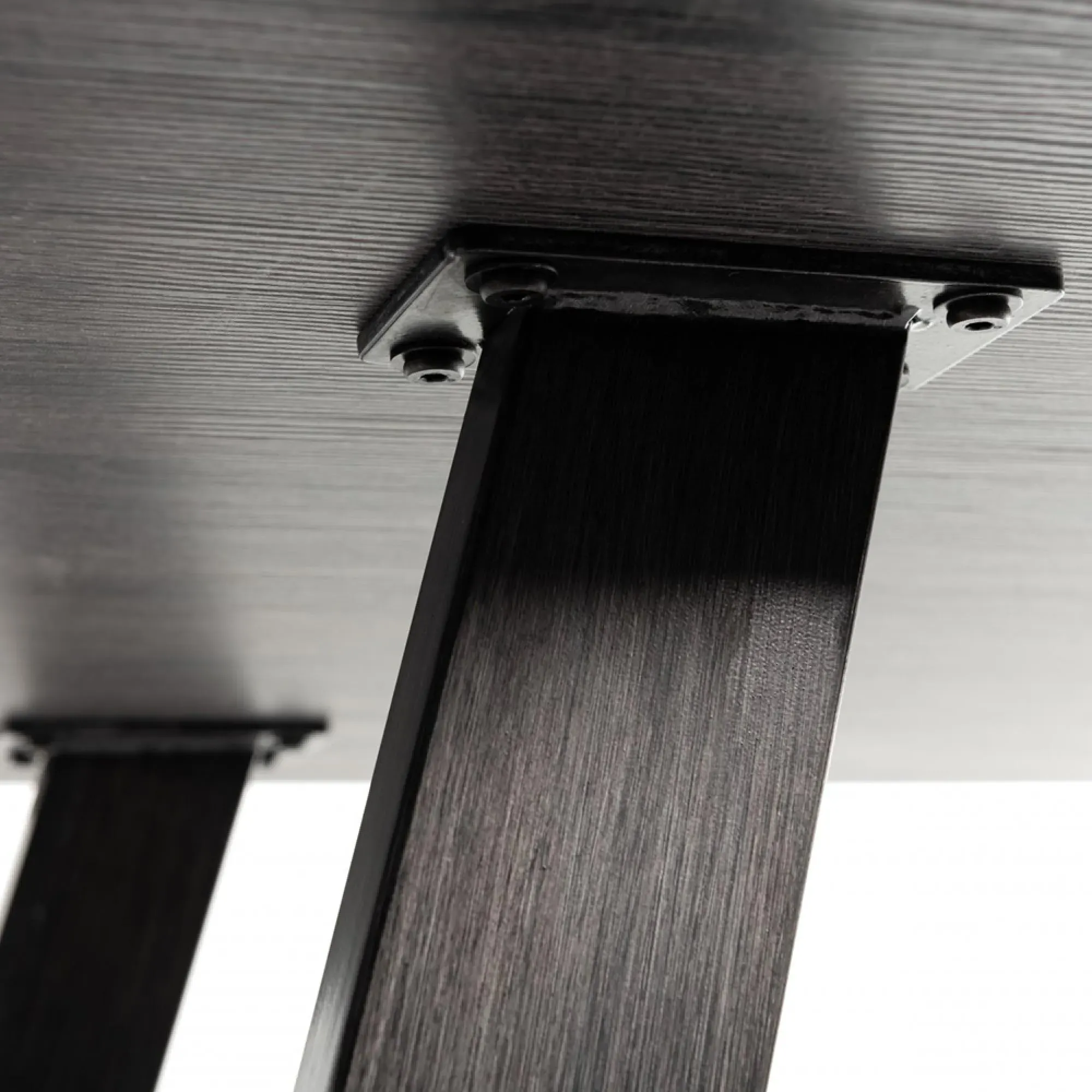 Hirst 6-Seater Dining Table - Grey, Tempered Glass