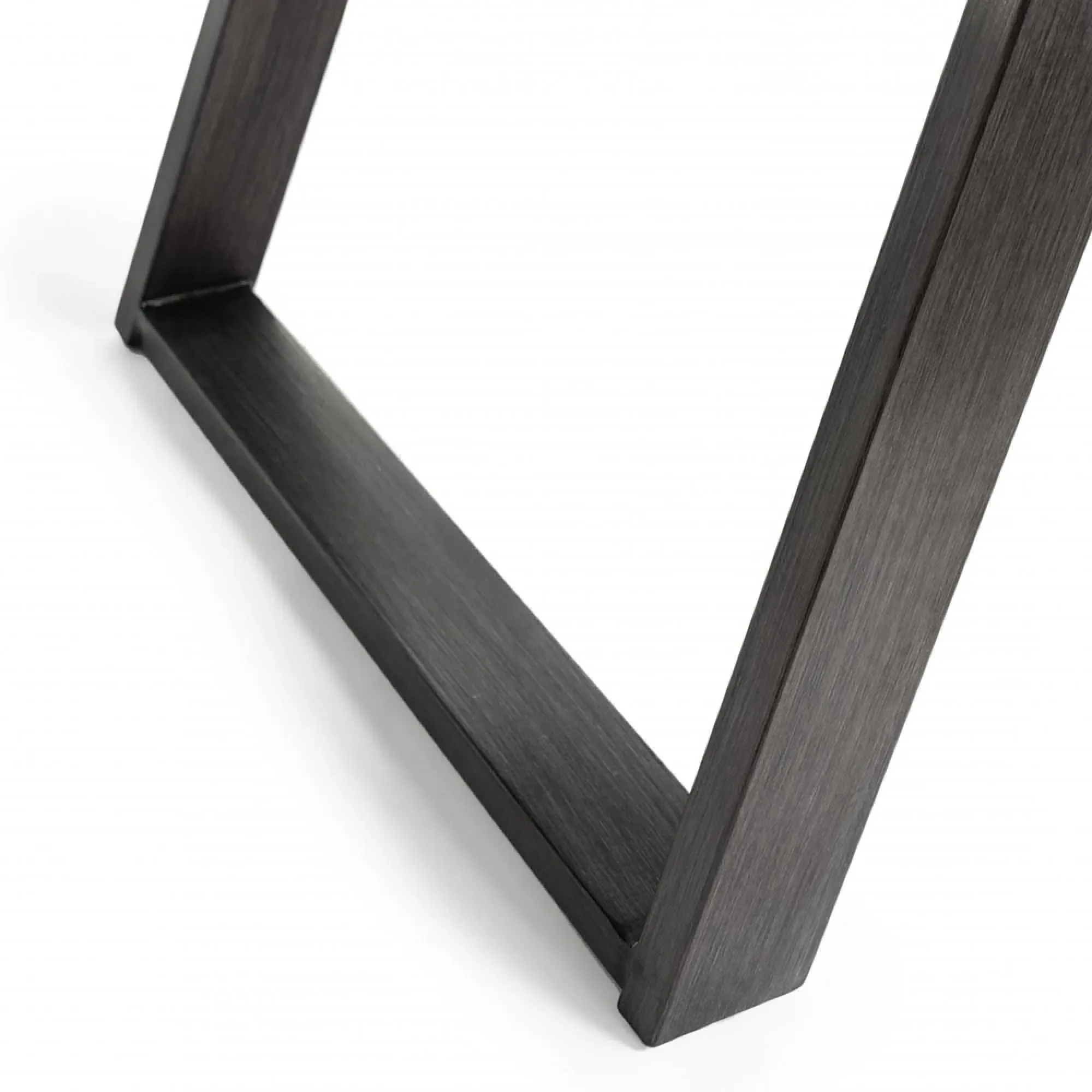 Hirst 6-Seater Dining Table - Grey, Tempered Glass