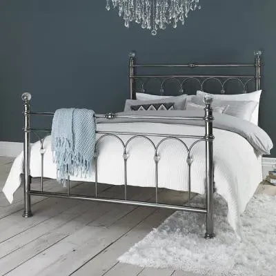 Krystal Double Bedstead - Antique Nickel image
