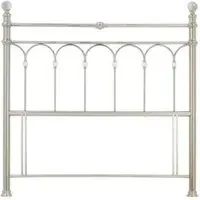 Krystal Double Headboard - Shiny Nickel
