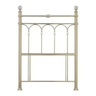Krystal Single Headboard - Champagne Brass