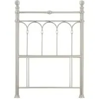 Krystal Single Headboard - Shiny Nickel