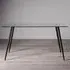 Martini 6 Seater Dining Table - Clear, Tempered Glass