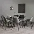 Miro 6 Seater Dining Set with Seurat Chairs - Clear Glass
