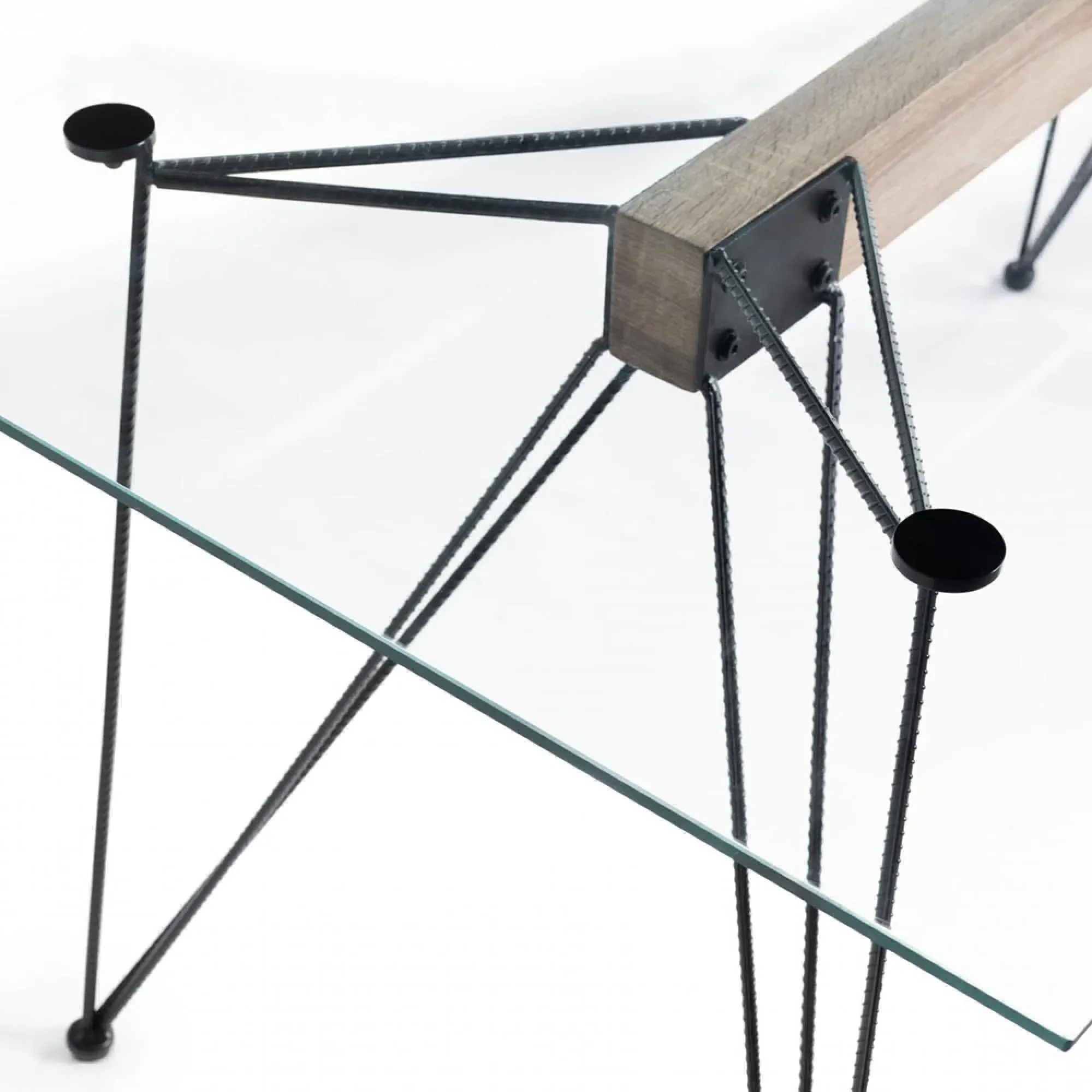 Miro 6 Seater Dining Table - Clear, Tempered Glass