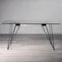 Miro 6 Seater Dining Table - Clear, Tempered Glass