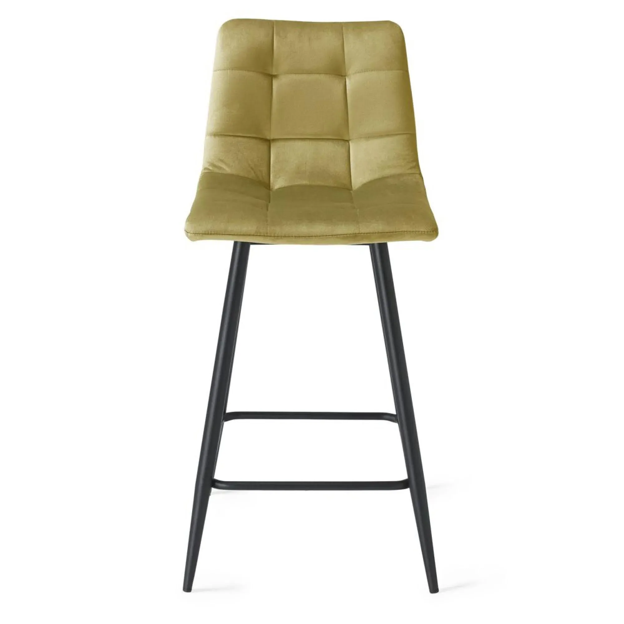 Mondrian Barstool - Mustard, Velvet