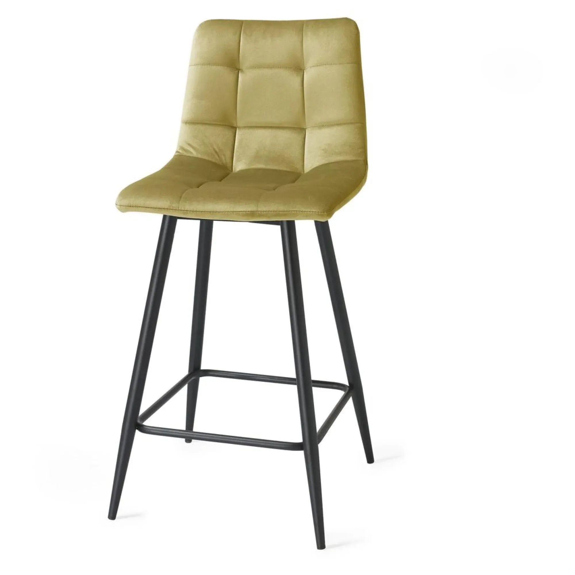 Mondrian Barstool - Mustard, Velvet
