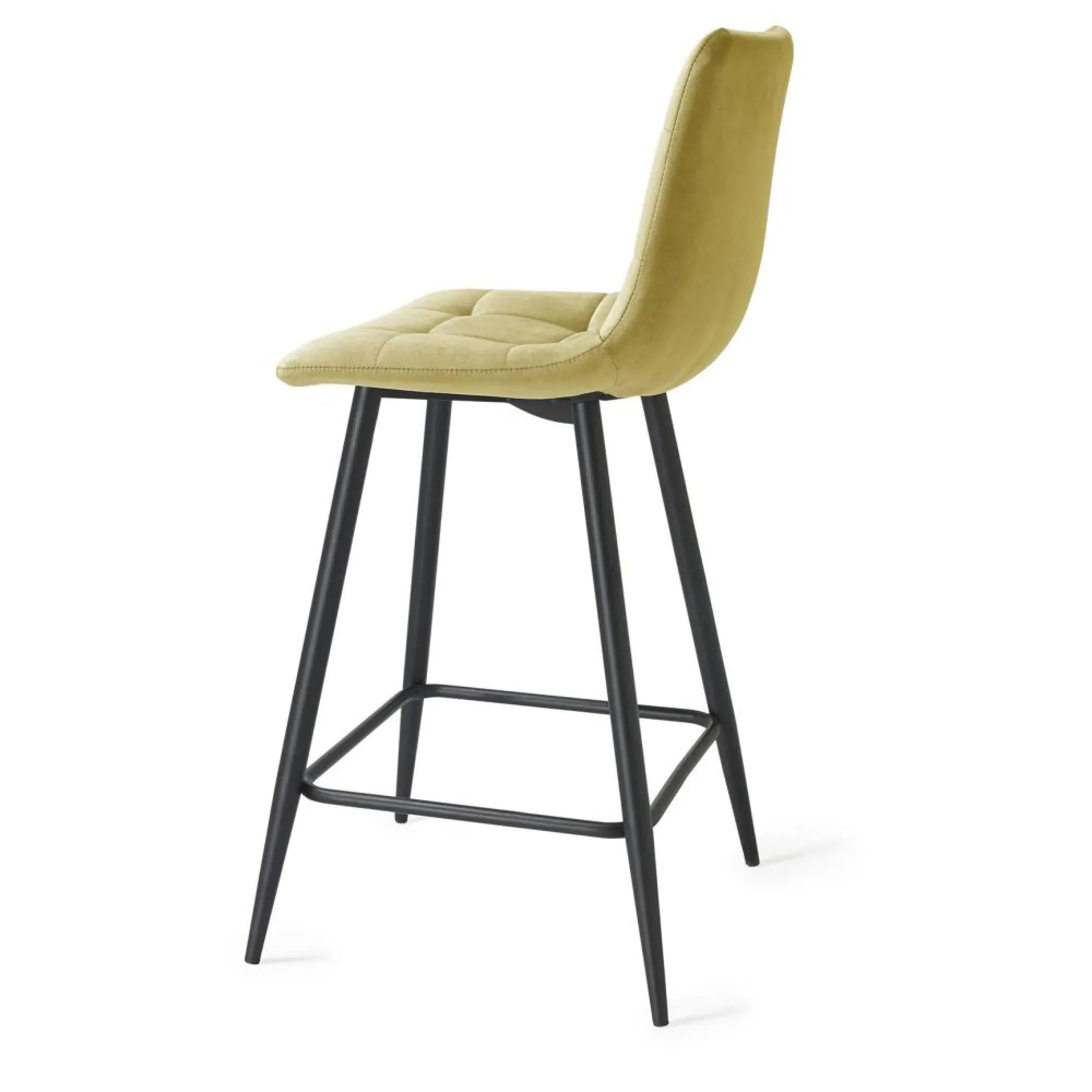 Mondrian Barstool - Mustard, Velvet