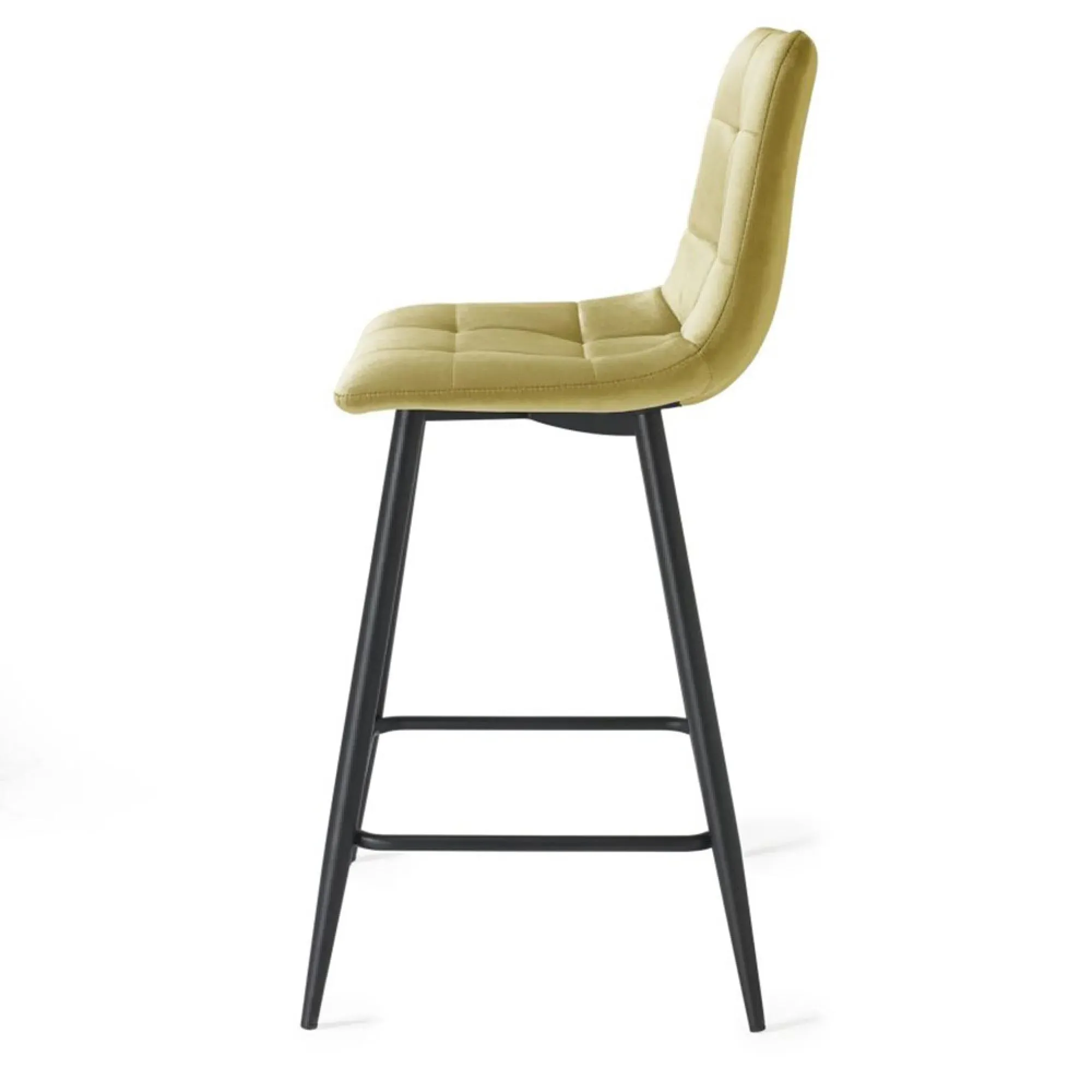 Mondrian Barstool - Mustard, Velvet