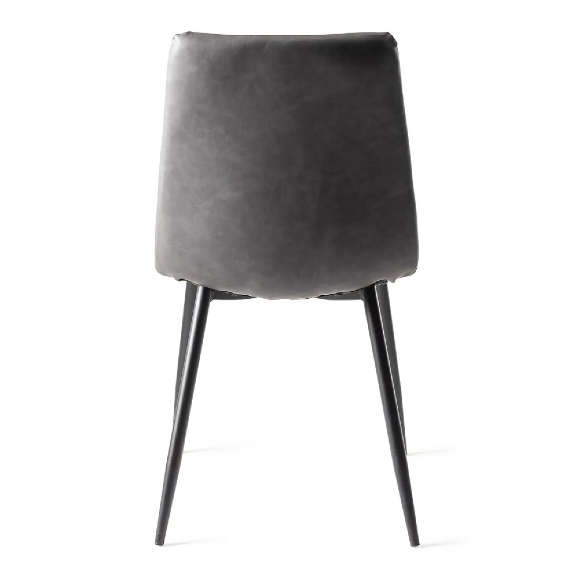 Mondrian Dining Chair - Dark Grey, Faux Leather