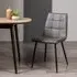 Mondrian Dining Chair - Dark Grey, Faux Leather
