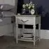 Montreux 1 Drawer Bedside Cabinet - Grey, Oak