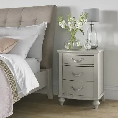 Montreux 3 Drawer Bedside Cabinet - Urban Grey image
