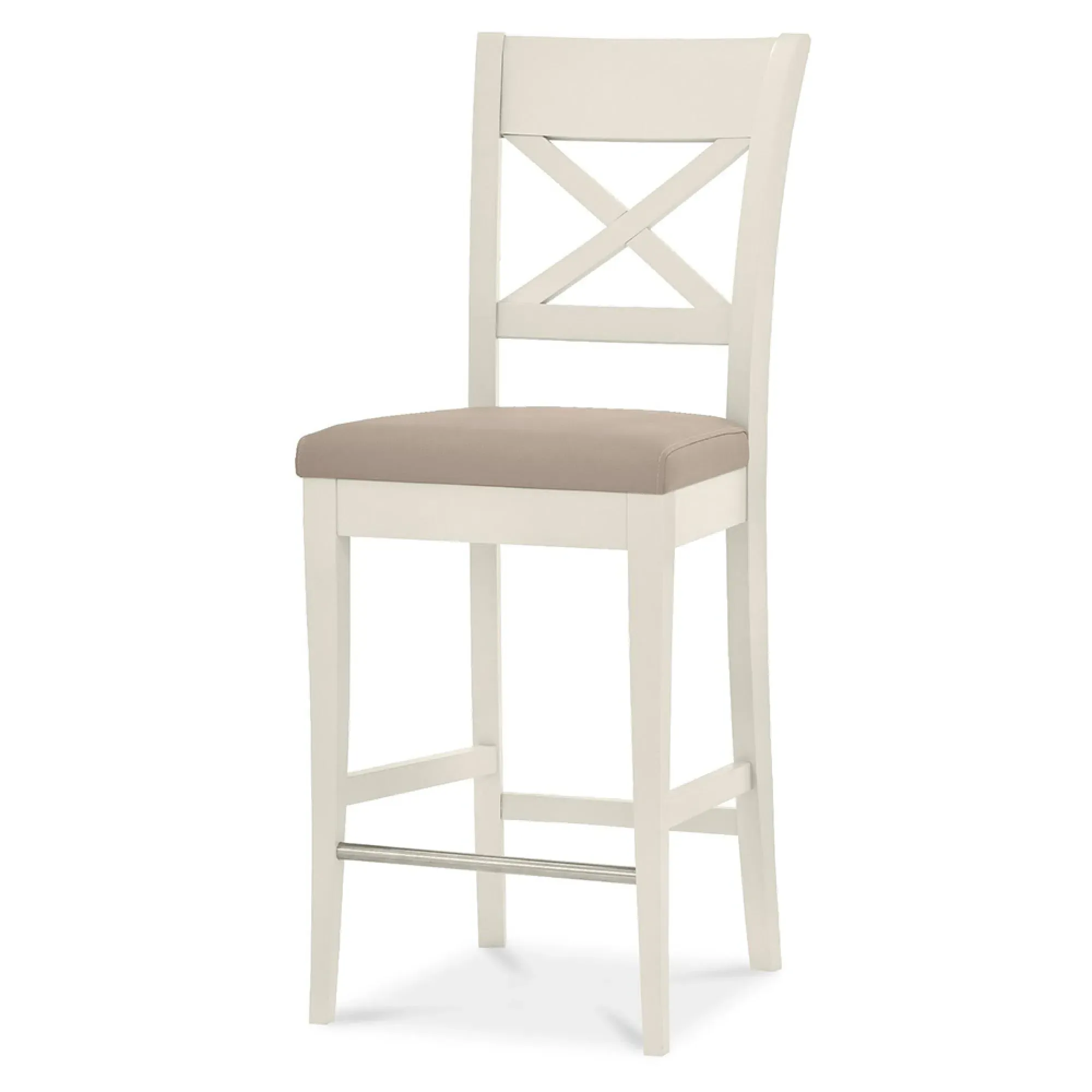 Montreux Bar Table with 2 X Back Bar Stools - Grey, Oak