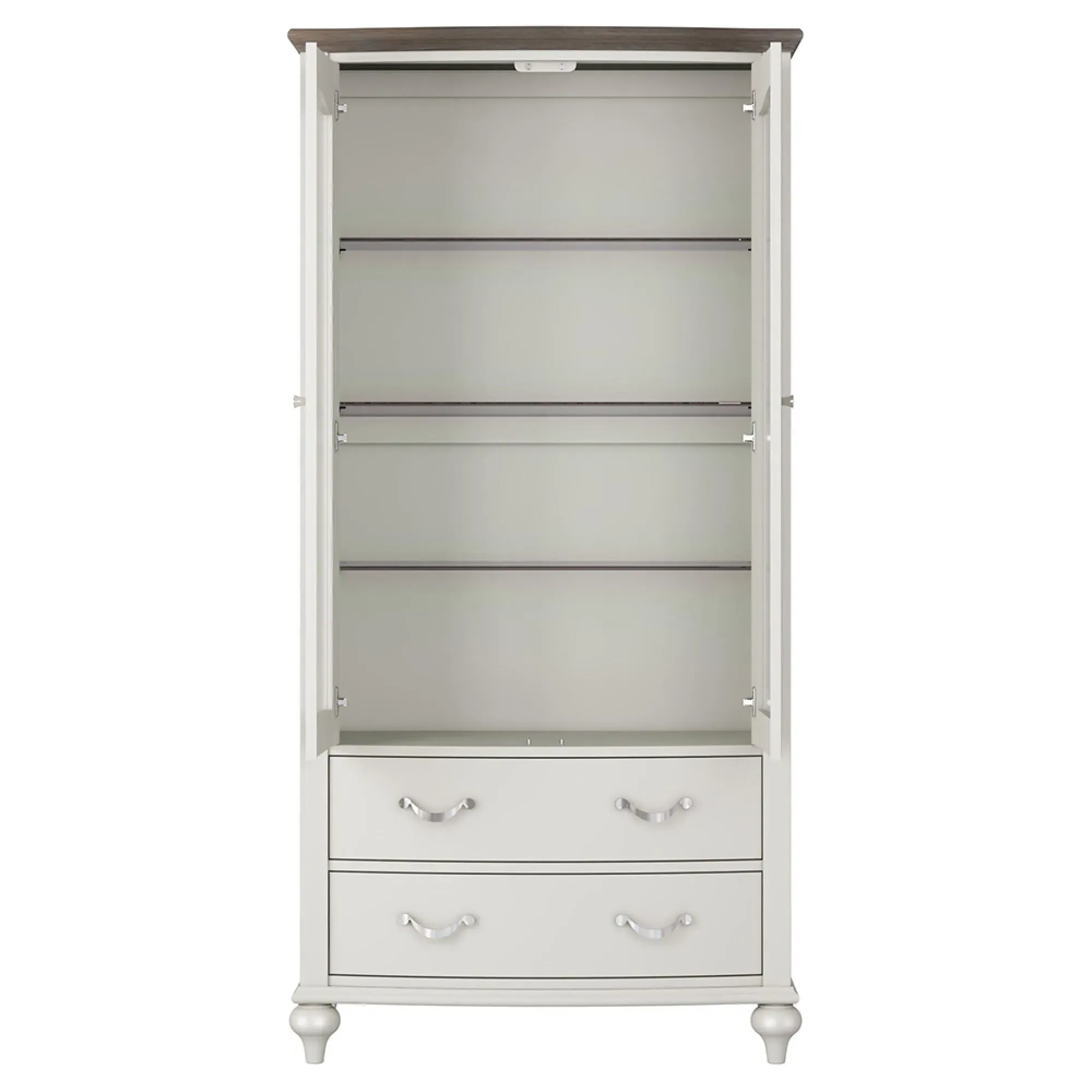 Montreux Display Unit with Storage - Grey, Oak