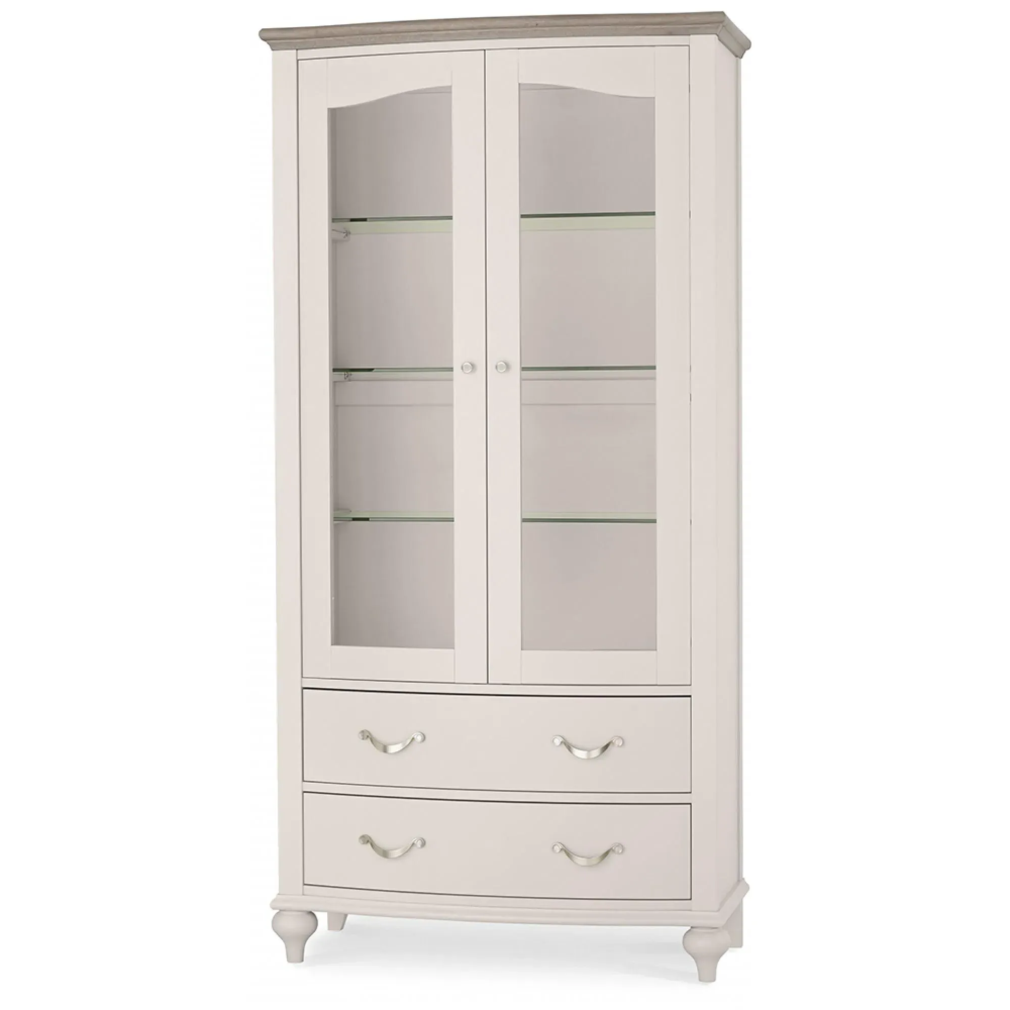 Montreux Display Unit with Storage - Grey, Oak