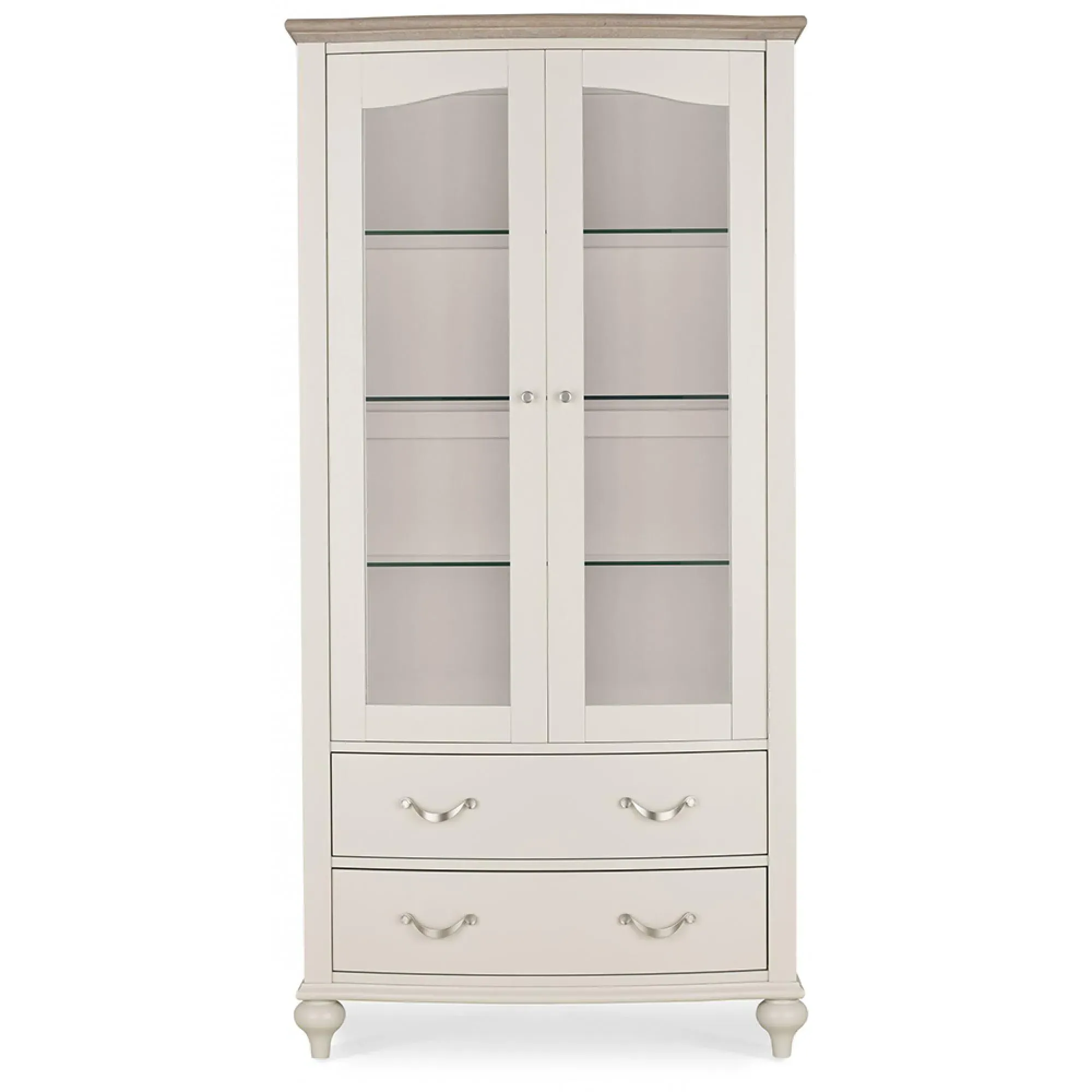 Montreux Display Unit with Storage - Grey, Oak
