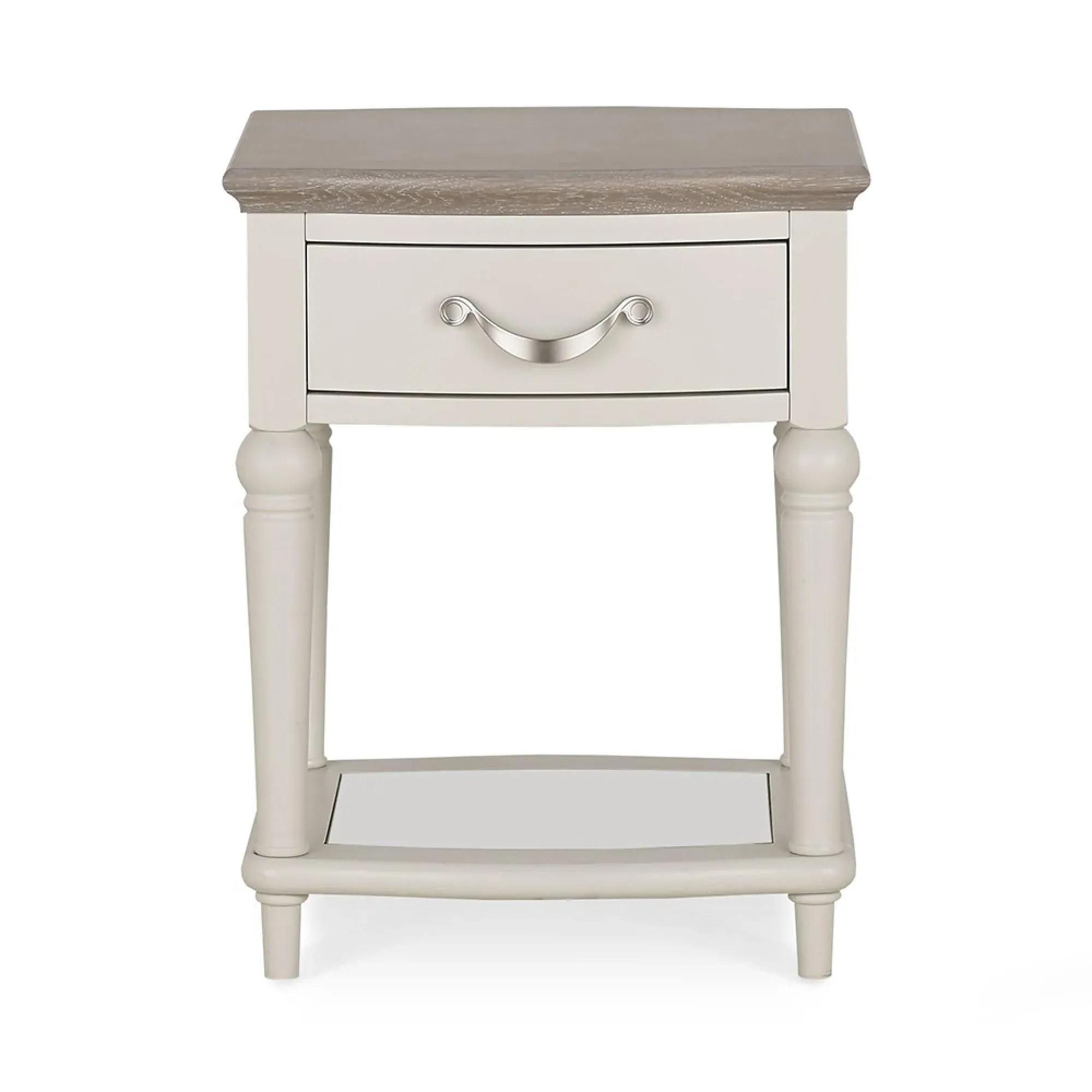 Montreux Lamp Table with Drawer - Grey Washed, Oak