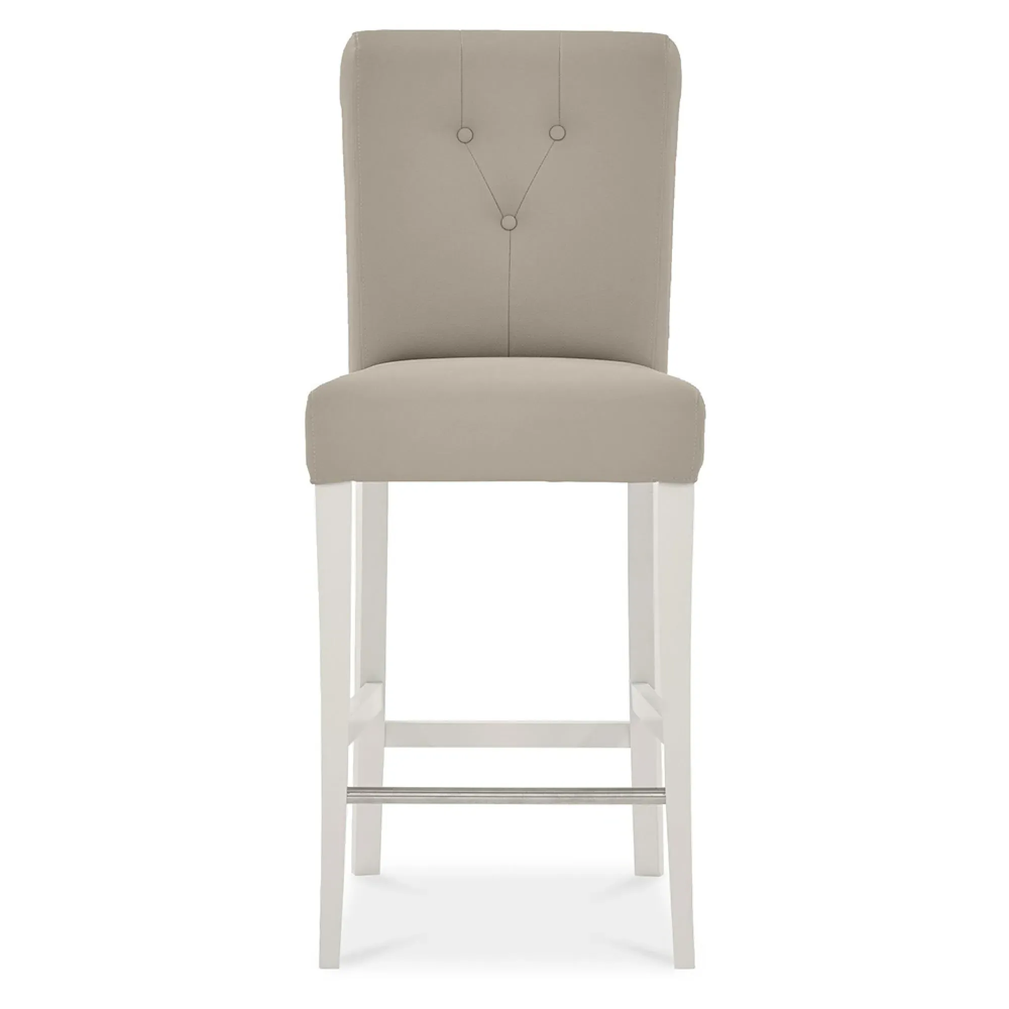 Montreux Upholstered Bar Stool - Grey, Bonded Leather