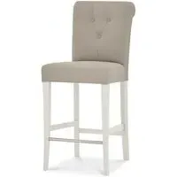 Montreux Upholstered Bar Stool - Grey, Bonded Leather
