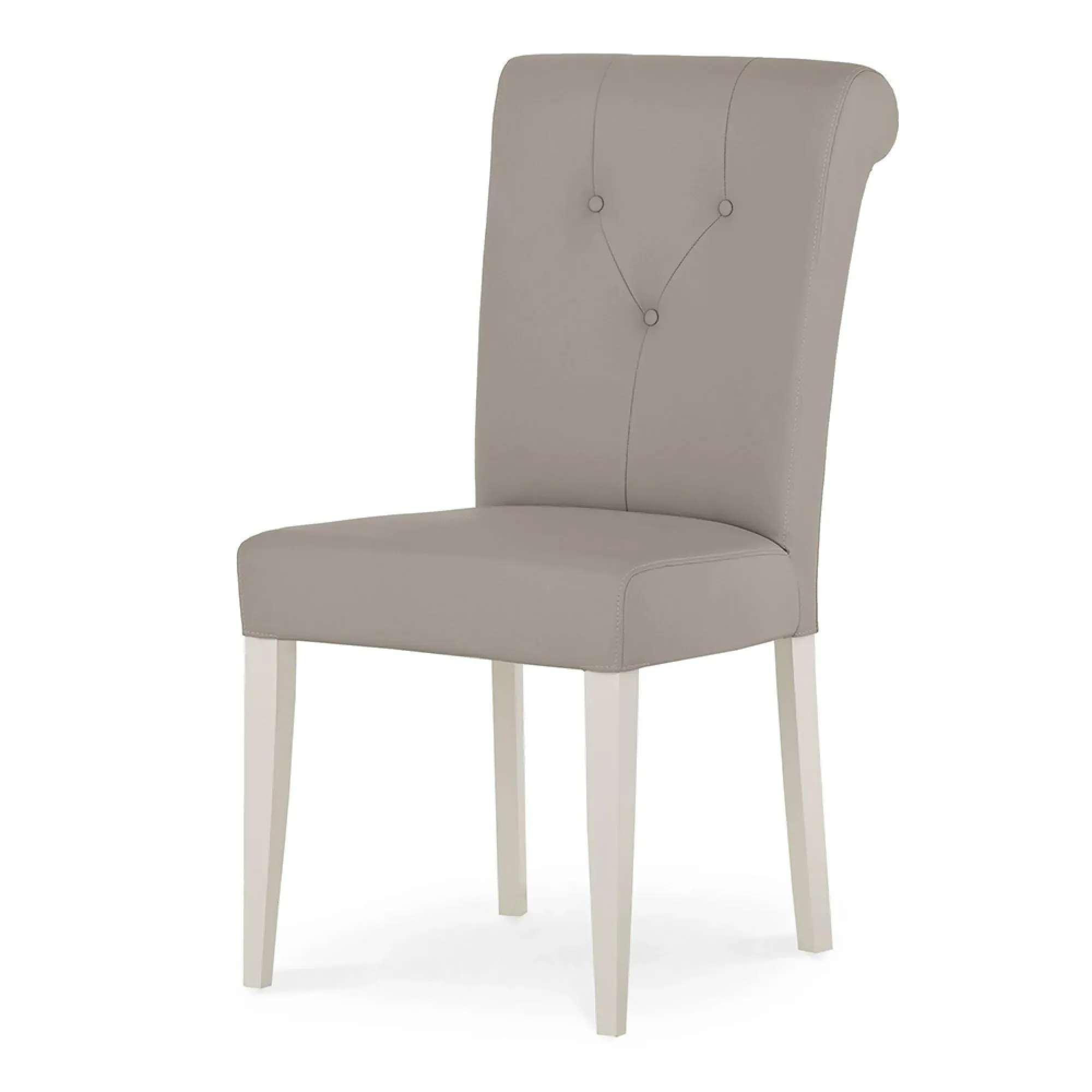 Montreux Upholstered Dining Chair - Grey, Bonded Leather