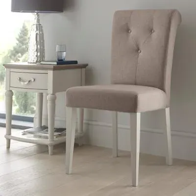 Montreux Upholstered Dining Chair - Grey, Fabric