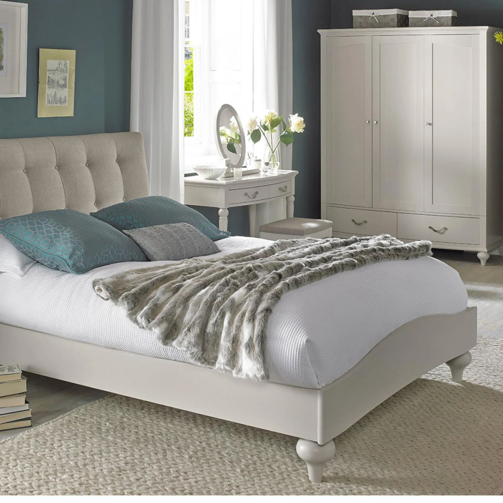 Montreux Vanity Mirror - Soft Grey, Oak