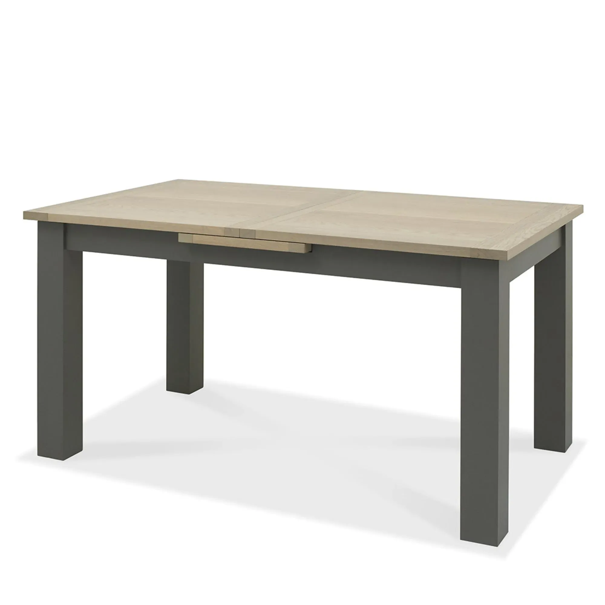 Oakham 4-6 Seater Extending Dining Set with Oak Chairs - Dark Grey