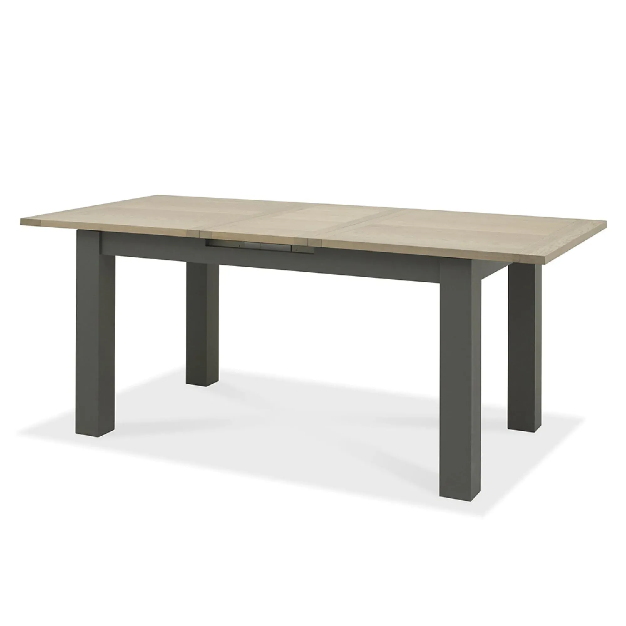 Oakham 4-6 Seater Extending Dining Set with Oak Chairs - Dark Grey